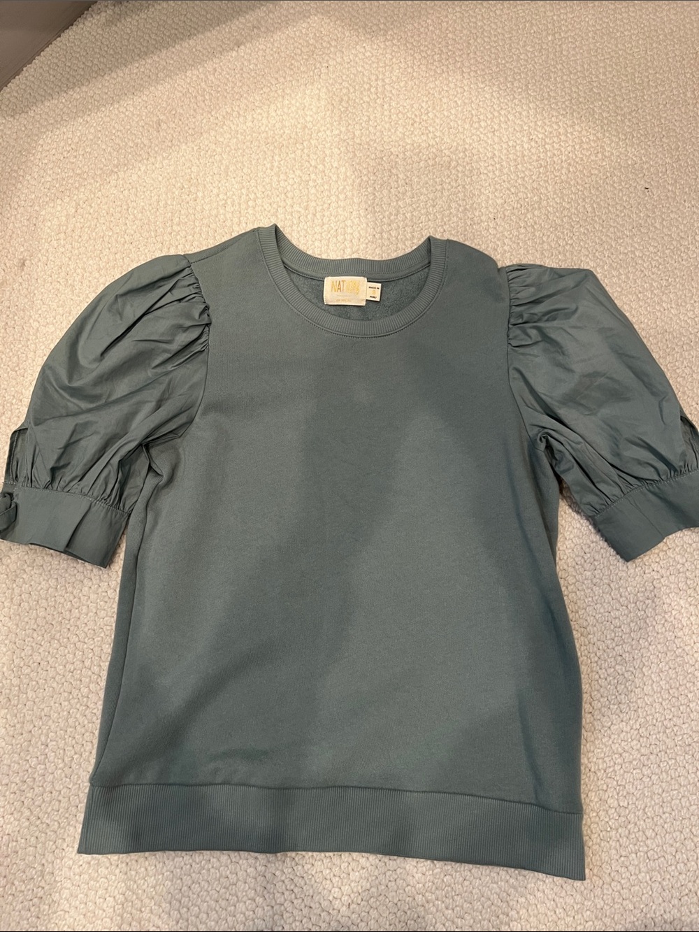 Nation LTD Puff Sleeve Short Sleeve Small